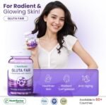 Glutathione Supplement: Nutrifactor Gluta Fair for Skin Brightening & Detox | 10x Absorption | Powerful Antioxidant for Radiant Glow | Vitamin C – 30 Vegan Capsules - Image 3