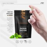 Papain Enzyme 125,000 Enzymatic Units – High Strength Proteolytic Enzyme Supplement – 90 Vegan Capsules- Resealable and Recyclable Pouch by Alpha01 - Image 6