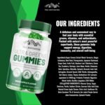 The Antidotes Ultra Greens Gummies – Super Greens Supplement with Probiotics & Digestive Enzymes – Boost Energy, Digestion & Immunity – Sugar-Free & Delicious – 120 Apple Flavour Vegan Gummies - Image 9