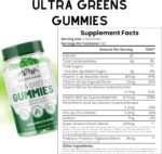 The Antidotes Ultra Greens Gummies – Super Greens Supplement with Probiotics & Digestive Enzymes – Boost Energy, Digestion & Immunity – Sugar-Free & Delicious – 120 Apple Flavour Vegan Gummies - Image 10