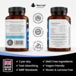Magnesium Supplements with Zinc 365 Tablets – Bones, Muscle Immune Support Easy to Swallow Sleep Supplement Vegan, GMO-Free, Gluten-Free, UK Made by New Leaf - Image 5