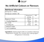 Magnesium Supplements with Zinc 365 Tablets – Bones, Muscle Immune Support Easy to Swallow Sleep Supplement Vegan, GMO-Free, Gluten-Free, UK Made by New Leaf - Image 6