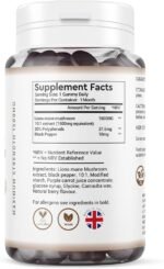 Lions Mane 1500MG Gummies - 1 Month Supply - Vegan Lions Mane Supplement 1500MG + Black Pepper - Image 5