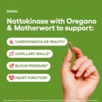 Nattokinase 5000FU Arterial Support with Oregano Extract 125mg & Motherwort 125mg 30 Capsules Made in The UK (30) - Image 4