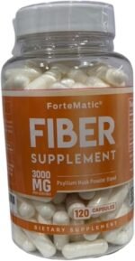 FLAWLESS FOR MEN Fibre Supplement 120 Capsules Psyllium Husk with Aloe Vera,Chia Seed & Flaxseed Powder Fiber, Gut Health, Cleanliness Constipation, IBS & Bloating Relief Soluble Fibre Pure Vegan. - Image 5