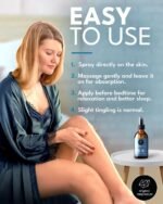 Magnesium Spray for Restless Legs, Muscle Cramps, Joints & Sleep – Topical Magnesium Oil for Feet & Body – Zechstein Source – 100% Natural & Ultra Pure – 200ml Glass Bottle - Image 6