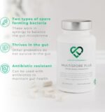 MultiSpore® Plus Probiotics, 4 Month Supply - 120 Capsules, Bacillus Coagulans & Bacillus Subtilis Spore Based Probiotic, Bloating Relief/Gut Health, with Digestive Enzymes & Prebiotic Inulin, UK Made - Image 3
