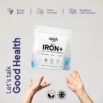Gentle Iron Supplement for Women & Men, High Absorption, Non-Constipating Iron Capsule with Vitamin C, B12, Folic Acid, Boosts Energy, Supports Immunity & Blood Health, 120 Vegan Capsules - Image 3