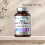 Multivitamin Tablets for Teenagers with Focus Complex | 180 Capsules | High Strength Complex with Vitamin B6, B5, Magnesium, Iron and Zinc | Vegan Supplement for Teens 13+ | by Horbaach - Image 5