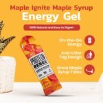 Maple Ignite - Natural Energy Gels with Grade A Canadian Maple Syrup for Running, Cycling & Endurance by Protein Rebel - Easy to Digest Running Gels - 24g Carbs, Electrolytes (8 Sachets) - Image 3