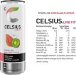 CELSIUS Energy Drink, Sparkling Kiwi Guava, Natural Flavours. No Artificial Colours, Sugar Free Energy Drinks, 355 mL, 12-Pack - Image 3