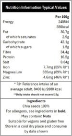 Koda - Gluten-Free Chia Seeds, 1 KG – High in Protein, Magnesium & Zinc – Nutrient-Dense Superfood for Salads, Yogurt & Smoothies – Excellent Source of Fibre, Omega-3 & Antioxidants - Image 4