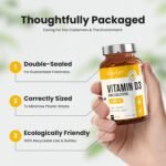 Vitamin D3 4000 IU Daily | 425 Softgels - 14 Month Supply | High Strength Vitamin D Tablets | Sugar-Free Softgels, NOT VIT D Gummies | VitaBright VIT D3 Supplements for Women & Men - Image 4