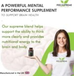 Neuro Supreme - Nootropics Brain Supplements with Ashwagandha - Focus Supplement, Aids with Memory and Energy Boost - with Vitamin B12, Folic Acid, Vitamin B5 and More - 60 Capsules - Image 4