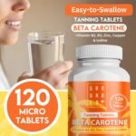 Grounded Beta Carotene Tanning Tablets | 120 Tablets, 4 Month Supply | with Zinc, Vitamin A, B2, B3, Copper & Iodine | High Strength Antioxidant Support | Vegan-Friendly & Made in The UK - Image 5