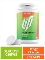 Lift Fast-Acting Glucose Chewable Energy Tablets, Orange, 6 Pack of 50-Tablet Tubs - Image 3