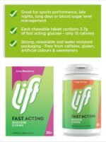 Lift Fast-Acting Glucose Chewable Energy Tablets, Orange, 6 Pack of 50-Tablet Tubs - Image 4