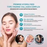 Marine Collagen with Hyaluronic Acid 1100mg | 90 Collagen Capsules High Strength for Women & Men | Vitamins C, E, B2, Biotin, Copper, Zinc & Iodine | Collagen Supplements Made in The UK by Prowise - Image 4