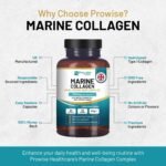 Marine Collagen with Hyaluronic Acid 1100mg | 90 Collagen Capsules High Strength for Women & Men | Vitamins C, E, B2, Biotin, Copper, Zinc & Iodine | Collagen Supplements Made in The UK by Prowise - Image 6