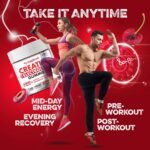 Creatine Gummies with Electrolytes, 5000mg Creatine Monohydrate, Cherry Flavour, 120 Gummies, Vegan, Gluten-Free, Non-GMO, Food Supplement, 30-Day Supply - Image 4