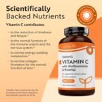 Nutravita Vitamin C 1000mg – 180 Premium Vegan & Vegetarian Tablets – 6 Month Supply – High Strength Ascorbic Acid – with Added Bioflavonoids & Rosehip – Normal Immune System – Made in The UK - Image 3