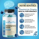 Phosphatidylserine Supplement 300mg- Organic Brain Supplement Support Gummies- Supports Memory, Mental Clarity, Mood & Cognitive Health- Natural Focus Gummies Supplements- 60 Count - Image 3