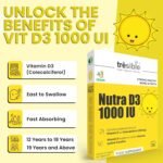 Vitamin D 1000IU Tablets (1-Month Supply) - High Strength Vitamin D Tablets to Support Immune System, Teeth, Bones, and Muscles - 28 Count Vitamin D3 1000 IU Tablet for Children and Adults - Image 4