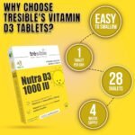 Vitamin D 1000IU Tablets (1-Month Supply) - High Strength Vitamin D Tablets to Support Immune System, Teeth, Bones, and Muscles - 28 Count Vitamin D3 1000 IU Tablet for Children and Adults - Image 5