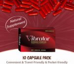 VIBRATOR RED – Enhanced Wellness Support for Men – Vitality, Energy & Endurance Formula – Herbal Red Ginseng Supplement – 10 Capsules – Men's Health Support - Image 4