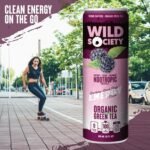 Wild Society Natural Energy Drink + Nootropics (12 pack) - 100 mg Organic Caffeine from Green Tea - Zero Sugar & Zero Calories - Monk Fruit Sweetened - Clean Ingredients - Fuel Mind & Body - Black - Image 6
