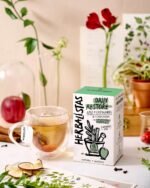 Herbalistas Daily Restore Apple Cinnamon & Ashwagandha Herbal Tea 4 x 18 Biodegradable Tea Bags | Caffeine-Free | Adaptogens, Nootropics & Botanicals for Energy, Immunity & Stress Balance | Made in UK - Image 5