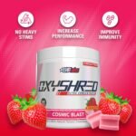 EHPlabs OxyShred Thermogenic Pre Workout Powder & Shredding Supplement - Clinically Proven Pre Workout Powder with L Glutamine & Acetyl L Carnitine, Energy Boost Drink - Cosmic Blast, 60 Servings - Image 5