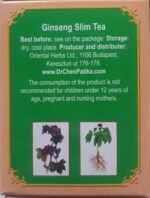 Ginseng Slim Natural Herbal Mix With Green Tea and Malva Verticillata - Slimming, Diet, Detox Tea - 20 Teabags - Image 6