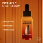 L'Oréal Men Expert Vitamin C Shot Serum: Pure Vitamin C for Men's Skin. Brightens, Smooths, and Refreshes Dull & Tired Skin. Non-greasy, Non-sticky, even on beards. 30ml - Image 4
