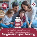 Magnesium Gummies 180mg | 120 Gummies | High Strength Magnesium Supplement for Kids & Adults | Supports Sleep, Muscle, Relaxation & Immunity | Vegan, Non-GMO | Natural Berry Flavour - NATURES ZEST - Image 5