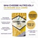 Ubiquinone Co Enzyme Q10 100mg | 120 Tablets | Vegan | Naturally Fermented High Absorption Coenzyme CoQ10 Tablets | Popular for Statin Users | Oxidative Stress Protection | Made in UK | by NutriVolv - Image 3