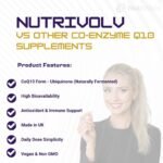 Ubiquinone Co Enzyme Q10 100mg | 120 Tablets | Vegan | Naturally Fermented High Absorption Coenzyme CoQ10 Tablets | Popular for Statin Users | Oxidative Stress Protection | Made in UK | by NutriVolv - Image 4
