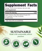 Organic Silica Extract 10:1| High Strength Naturally Sourced Silica Supplement | for Skin Health and Mobility | Vegan Capsules | from Bamboo Extract | UK Made (250G) - Image 3