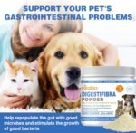 DigestiFibra Powder for Dogs & Cats – Natural Fibre Powder Supplement for Gut Health, Anal Glands & Scooting Relief – Prebiotic & Probiotic Digestive Treats – Fibre Supplement for Dogs & Cats - Image 9