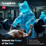 4X Creatine Gummies 5000mg Lab-Tested 120ct Max Strength Muscle Growth/Recovery Supplements for Men & Women Creatine Monohydrate Plus B12 and L-Taurine Chewable Gummies, Blueberry Flavour - Image 4