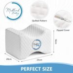 Knee Pillow for Sleeping on Side Memory Foam Contour Leg Pillow - Pain Relief for Lower Back, Knee and Joint Discomfort. Leg Cushion for Side Sleepers - Image 4