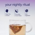 Cydno Lavender Tea - Premium Natural Sleep Aid, Tea for Stress Relief - Caffeine-Free - Vegan & Plastic-Free - 15 Pyramid Tea Bags - Image 3