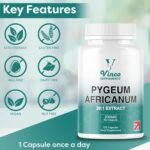 Vinco Pygeum Africanum 4,000mg Equivalent - 200mg of 20:1 Extract - 120 High Strength Capsules - 13% phytosterols - Prostrate Health Supplement - Non-GMO & Gluten Free – Made in UK - Image 6