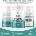 Vinco Pygeum Africanum 4,000mg Equivalent - 200mg of 20:1 Extract - 120 High Strength Capsules - 13% phytosterols - Prostrate Health Supplement - Non-GMO & Gluten Free – Made in UK - Image 7