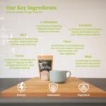 Mix & Glow - All-in-One Superfood Powder, Plant Based, Prebiotic Blend of 17 Advanced Herbs, Greens and Adaptogens, Including Turmeric, Ginger, Cacao and MCT Oil, Gluten-Free, (30 Servings). - Image 4