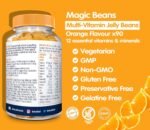 Magic Beans Multi-Vitamin 90x Orange Flavour, Gelatine Free, Immunity Boost, Kids Vitamins, Kids Multivitamin, Childrens Vitamins - Image 3