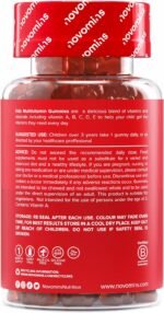 Kids Multivitamin Gummies - 13 Essential Kids Vitamins – 1 Month Supply - Chewable Multivitamins Gummies 3-12 and Older - Childrens Vitamins - Novomins - Image 3