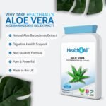 Health4All Aloe Vera Gel Extract 6000mg 90 Capsules, Digestive Health Detox Supplement, Support for Leaky Gut, Acid-Alkaline and pH Balance, Pure Vegan Cleanse Capsules (not Tablets) | Made in UK - Image 3