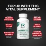 Reflex Nutrition Vitamin D3 - Vitamin D3 2000IU (50mg) per Capsule - Daily Sunshine for Winter Wellness - Vitamin D Tablets to Supports Muscle Function, Immune Support & Bone Health (100 Capsules) - Image 3