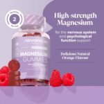 Magnesium Gummies - High Strength 1636 mg of Citrate Offering 180mg of Elemental Mg - Magnesium Supplements - Alternative to Tablets, Spray & Oil - Vegan - 60 Gummies - Novomins - Image 3